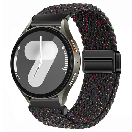 XMUXI 20mm Nylon Armband Kompatibel mit Samsung Galaxy 7/6/5/4 40mm 44m/FE/Galaxy 6 Classic/5 Pro/4 Classic, Magnet Sport Uhrenarmband für Damen Herren Elastische Geflochtenes XMUXI 20mm Nylon Armband Kompatibel mit Samsung Galaxy 7/6/5/4 40mm 44m/FE/Galaxy 6 Classic/5 Pro/4 Classic, Magnet Sport Uhrenarmband für Damen Herren Elastische Geflochtenes von XMUXI