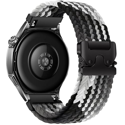XMUXI Geflochtene Armband Kompatibel mit Garmi Venu 3/Venu 2/Vivoactive 4/Forerunner 265/255 Schnellverschluss Armband für Huawei Watch GT5/GT4/GT3 46mm 22mm Nylon Uhrenarmband (Schwarzer Farbverlauf) XMUXI Geflochtene Armband Kompatibel mit Garmi Venu 3/Venu 2/Vivoactive 4/Forerunner 265/255 Schnellverschluss Armband für Huawei Watch GT5/GT4/GT3 46mm 22mm Nylon Uhrenarmband (Schwarzer Farbverlauf) von XMUXI