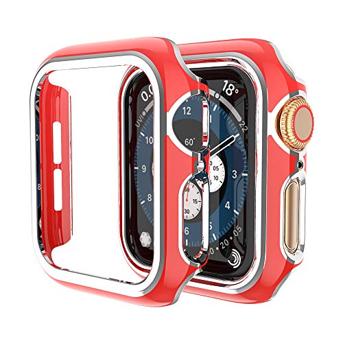 XMUXI-Gehäuse für Apple Watch-Schutz für Stoßstangenabdeckungen 40 mm 44 mm Serie 6/SE/5/4 Mutil Color Edge Iwatch-Gehäuse für Damen Männer (40mm,#7) von XMUXI
