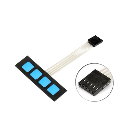 XNASU 5 PCS 4 Key Matrix Membranschalter Tastatur Tastatur Bedienfeld SCM Extended Keyboard 1x4 Keine Worte (Größe: 2 Stück) von XNASU