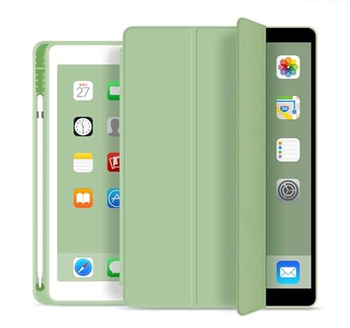 Tablet-Reise Dreifach faltbare SlimTablet-Hülle kompatibel mit iPad Air 4 10.9/Air 5 10.9/Pro 11 2018 Hülle mit Stifthalter, Flip-Stand-Tablet-Hülle mit weicher TPU-Rückseite, automatische Wake-/Sleep von XNCVBD