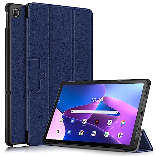 Tablet-Reise Hülle Compatible with Lenovo Tab M10 Plus 2022 10,6 Zoll TB-125F/128F, dreifach Faltbare Smart-Tablet-Hülle, ultradünne, leichte Standhülle, Harte PC-Rückseite, Folio-Hülle, automatische Tablet-Reise Hülle Compatible with Lenovo Tab M10 Plus 2022 10,6 Zoll TB-125F/128F, dreifach Faltbare Smart-Tablet-Hülle, ultradünne, leichte Standhülle, Harte PC-Rückseite, Folio-Hülle, automatische von XNCVBD