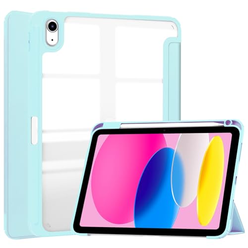 Tablet-Reise Hybrid-Slim-Case kompatibel mit iPad A16 11. Generation 2025 11. Gen A16 11 Zoll 2025 mit S-Pen-Halter, stoßfeste Abdeckung mit klarer transparenter Rückschale, Auto Wake/Sleep Tablet-Sch von XNCVBD