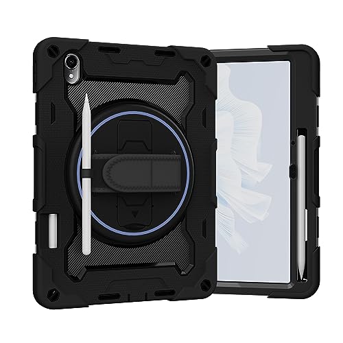 Tablet-Reise Kinderhülle Compatible with Huawei Matepad Air 11,5 Zoll, elastische Mehrfachwinkelhalterung + 360° verstellbare drehbare Handschlaufe, drei-in-eins, bruchsichere Schale, sturzsicher, Sch Tablet-Reise Kinderhülle Compatible with Huawei Matepad Air 11,5 Zoll, elastische Mehrfachwinkelhalterung + 360° verstellbare drehbare Handschlaufe, drei-in-eins, bruchsichere Schale, sturzsicher, Sch von XNCVBD