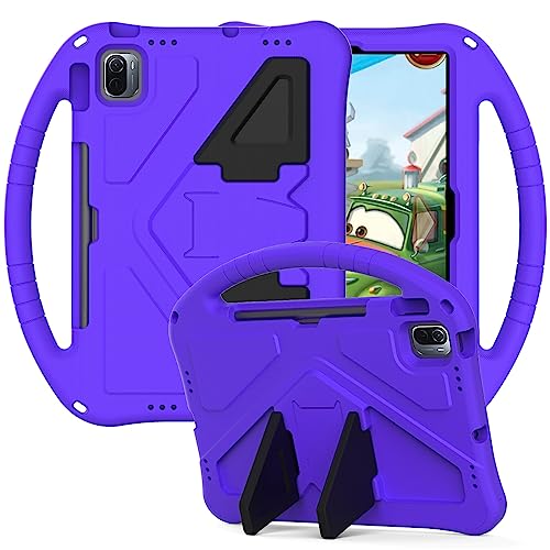 Tablet-Reise Kompatibel mit Xiaomi Pad 5/Pad 5 Pro 11 Zoll Hülle 2021, leichte, stoßfeste EVA-Hülle, Tablet-Hülle, stoßfeste Hülle, Griffständer, Schutzhülle mit Schultergurt, Kinderhülle Tablet-Schut von XNCVBD
