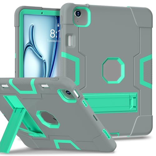 Tablet-Reise Kompatibel mit iPad Air 11 Zoll Hülle M3 2025 / M2 2024 Hülle mit integriertem Stifthalter Silikon+PC-Hybrid-Cover mit stoßfestem Design, faltbarem Ständer und 360°-Schutz Tablet-Schutz(M Tablet-Reise Kompatibel mit iPad Air 11 Zoll Hülle M3 2025 / M2 2024 Hülle mit integriertem Stifthalter Silikon+PC-Hybrid-Cover mit stoßfestem Design, faltbarem Ständer und 360°-Schutz Tablet-Schutz(M von XNCVBD
