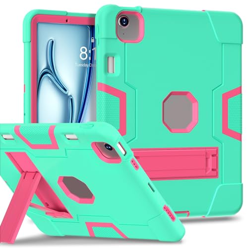 Tablet-Reise Kompatibel mit iPad Air 11 Zoll Hülle M3 2025 / M2 2024 Hülle mit integriertem Stifthalter Silikon+PC-Hybrid-Cover mit stoßfestem Design, faltbarem Ständer und 360°-Schutz Tablet-Schutz(M Tablet-Reise Kompatibel mit iPad Air 11 Zoll Hülle M3 2025 / M2 2024 Hülle mit integriertem Stifthalter Silikon+PC-Hybrid-Cover mit stoßfestem Design, faltbarem Ständer und 360°-Schutz Tablet-Schutz(M von XNCVBD