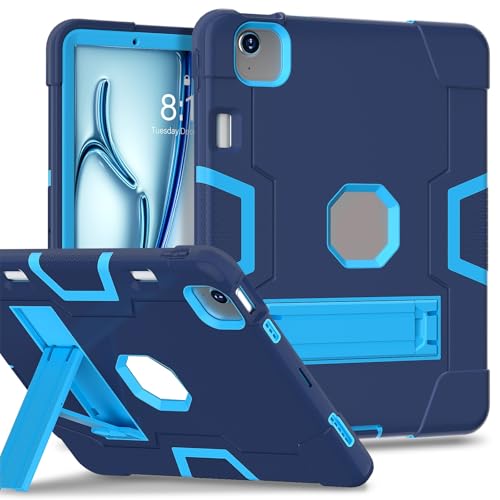 Tablet-Reise Kompatibel mit iPad Air 11 Zoll Hülle M3 2025 / M2 2024 Hülle mit integriertem Stifthalter Silikon+PC-Hybrid-Cover mit stoßfestem Design, faltbarem Ständer und 360°-Schutz Tablet-Schutz(N Tablet-Reise Kompatibel mit iPad Air 11 Zoll Hülle M3 2025 / M2 2024 Hülle mit integriertem Stifthalter Silikon+PC-Hybrid-Cover mit stoßfestem Design, faltbarem Ständer und 360°-Schutz Tablet-Schutz(N von XNCVBD