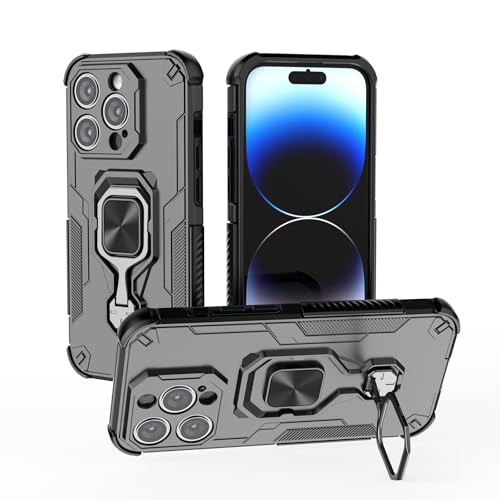 Telefonmode Fallschutzhülle, kompatibel mit iPhone 14 Pro 6,1 Zoll Hülle mit integriertem Ringständer, stoßfester, schlanker Schale mit weichen Kanten, rutschfester und sturzsicherer Schutzhülle Telef Telefonmode Fallschutzhülle, kompatibel mit iPhone 14 Pro 6,1 Zoll Hülle mit integriertem Ringständer, stoßfester, schlanker Schale mit weichen Kanten, rutschfester und sturzsicherer Schutzhülle Telef von XNCVBD