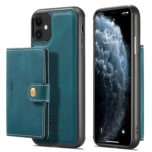 Telefonmode Kompatibel mit iPhone 11 Pro Max-Hülle, Brieftasche mit Kreditkartenhalter, abnehmbare magnetische Lederhülle, Brieftaschen-Hülle mit Ständer, stoßfeste Abdeckung Compatible with iPhone 11 Telefonmode Kompatibel mit iPhone 11 Pro Max-Hülle, Brieftasche mit Kreditkartenhalter, abnehmbare magnetische Lederhülle, Brieftaschen-Hülle mit Ständer, stoßfeste Abdeckung Compatible with iPhone 11 von XNCVBD