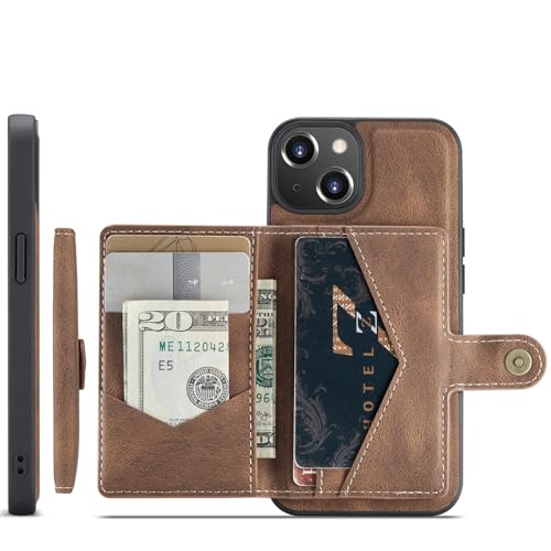 Telefonmode Kompatibel mit iPhone 13 Mini-Hülle, Brieftasche mit Kreditkartenhalter, abnehmbare magnetische Lederhülle, Brieftaschenhülle mit Ständer, stoßfeste Abdeckung Compatible with iPhone 13 Min Telefonmode Kompatibel mit iPhone 13 Mini-Hülle, Brieftasche mit Kreditkartenhalter, abnehmbare magnetische Lederhülle, Brieftaschenhülle mit Ständer, stoßfeste Abdeckung Compatible with iPhone 13 Min von XNCVBD