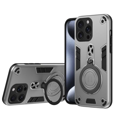 Telefonmode Kompatibel mit iPhone 15 Pro Max Hülle, stoßfest, magnetischer Ständer, harte Hülle, stoßfest, staubdicht, sturzsicher, Militärqualität, Schutzhülle, kompatibel mit iPhone 15 Pro Max Telef von XNCVBD