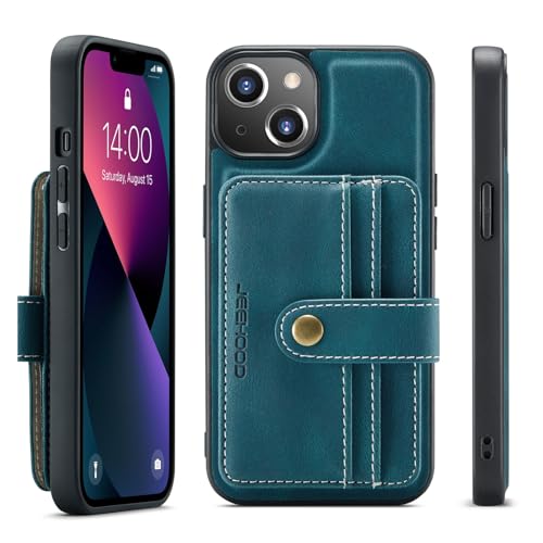 Telefonmode Magnetische Brieftaschenhülle Compatible with iPhone 15, kompatibel mit kabellosem Laden, abnehmbare 2-in-1-Hülle mit Kreditkartenhalter, RFID-blockierende, stoßfeste Telefon-Stoßstangenab Telefonmode Magnetische Brieftaschenhülle Compatible with iPhone 15, kompatibel mit kabellosem Laden, abnehmbare 2-in-1-Hülle mit Kreditkartenhalter, RFID-blockierende, stoßfeste Telefon-Stoßstangenab von XNCVBD