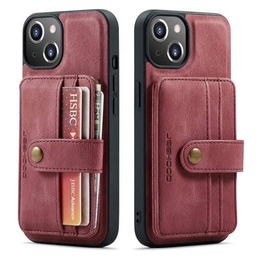 Telefonmode Magnetische Brieftaschenhülle Compatible with iPhone 15 Plus, kompatibel mit kabellosem Laden, abnehmbare 2-in-1-Hülle mit Kreditkartenhalter, RFID-blockierende, stoßfeste Telefon-Stoßstan Telefonmode Magnetische Brieftaschenhülle Compatible with iPhone 15 Plus, kompatibel mit kabellosem Laden, abnehmbare 2-in-1-Hülle mit Kreditkartenhalter, RFID-blockierende, stoßfeste Telefon-Stoßstan von XNCVBD