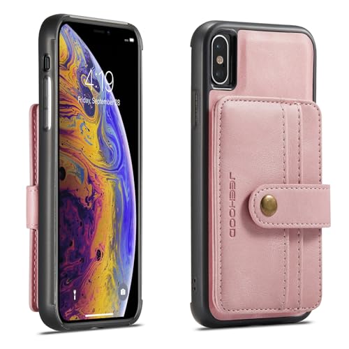 Telefonmode Magnetische Brieftaschenhülle Compatible with iPhone XS Max, kompatibel mit kabellosem Laden, abnehmbare 2-in-1-Hülle mit Kreditkartenhalter, RFID-blockierende, stoßfeste Telefon-Stoßstang Telefonmode Magnetische Brieftaschenhülle Compatible with iPhone XS Max, kompatibel mit kabellosem Laden, abnehmbare 2-in-1-Hülle mit Kreditkartenhalter, RFID-blockierende, stoßfeste Telefon-Stoßstang von XNCVBD