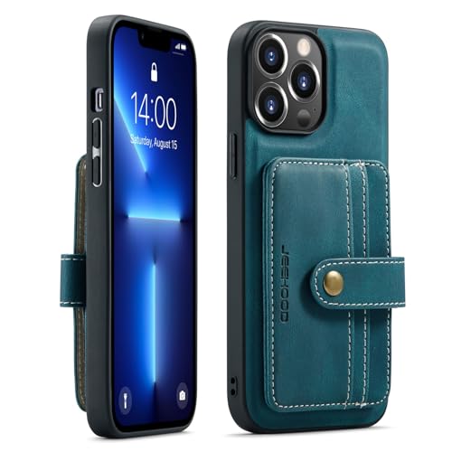 Telefonmode Magnetische Brieftaschenhülle kompatibel mit iPhone 13 Pro Max, kompatibel mit kabellosem Laden, abnehmbare 2-in-1-Hülle mit Kreditkartenhalter, RFID-blockierende, stoßfeste Telefon-Stoßst Telefonmode Magnetische Brieftaschenhülle kompatibel mit iPhone 13 Pro Max, kompatibel mit kabellosem Laden, abnehmbare 2-in-1-Hülle mit Kreditkartenhalter, RFID-blockierende, stoßfeste Telefon-Stoßst von XNCVBD