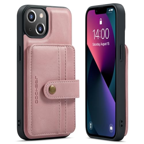 Telefonmode Magnetische Brieftaschenhülle kompatibel mit iPhone 14, kompatibel mit kabellosem Laden, abnehmbare 2-in-1-Hülle mit Kreditkartenhalter, RFID-blockierende, stoßfeste Telefon-Stoßstangenabd Telefonmode Magnetische Brieftaschenhülle kompatibel mit iPhone 14, kompatibel mit kabellosem Laden, abnehmbare 2-in-1-Hülle mit Kreditkartenhalter, RFID-blockierende, stoßfeste Telefon-Stoßstangenabd von XNCVBD
