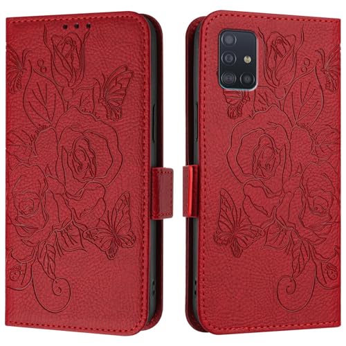 Telefonstil Kompatibel mit der Hülle Compatible with das Samsung Galaxy A51 5G, Brieftaschen-Hülle, schmale Handy-Flip-Folio-Hülle aus PU-Leder, stoßfeste Schutzhülle mit Kartenfächern + Handschlaufe Telefonstil Kompatibel mit der Hülle Compatible with das Samsung Galaxy A51 5G, Brieftaschen-Hülle, schmale Handy-Flip-Folio-Hülle aus PU-Leder, stoßfeste Schutzhülle mit Kartenfächern + Handschlaufe von XNCVBD