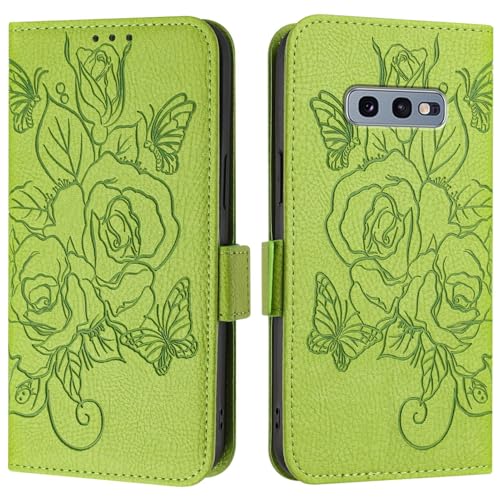 Telefonstil Kompatibel mit der Hülle Compatible with das Samsung Galaxy S10 E, Brieftaschen-Hülle, schmale Handy-Flip-Folio-Hülle aus PU-Leder, stoßfeste Schutzhülle mit Kartenfächern + Handschlaufe T Telefonstil Kompatibel mit der Hülle Compatible with das Samsung Galaxy S10 E, Brieftaschen-Hülle, schmale Handy-Flip-Folio-Hülle aus PU-Leder, stoßfeste Schutzhülle mit Kartenfächern + Handschlaufe T von XNCVBD