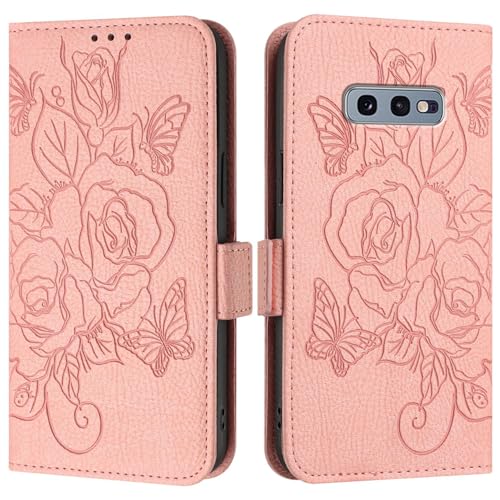 Telefonstil Kompatibel mit der Hülle Compatible with das Samsung Galaxy S10 E, Brieftaschen-Hülle, schmale Handy-Flip-Folio-Hülle aus PU-Leder, stoßfeste Schutzhülle mit Kartenfächern + Handschlaufe T Telefonstil Kompatibel mit der Hülle Compatible with das Samsung Galaxy S10 E, Brieftaschen-Hülle, schmale Handy-Flip-Folio-Hülle aus PU-Leder, stoßfeste Schutzhülle mit Kartenfächern + Handschlaufe T von XNCVBD