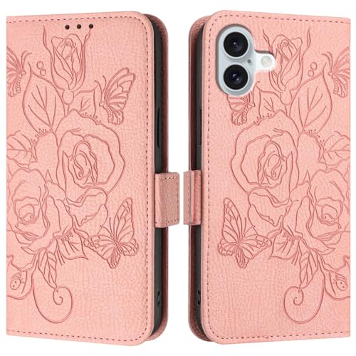 Telefonstil Kompatibel mit der Hülle Compatible with das iPhone 16 Plus, Brieftaschen-Hülle, schmale Flip-Folio-Hülle aus PU-Leder, stoßfeste Schutzhülle mit Kartenfächern + Handschlaufe Telefon-Bilds Telefonstil Kompatibel mit der Hülle Compatible with das iPhone 16 Plus, Brieftaschen-Hülle, schmale Flip-Folio-Hülle aus PU-Leder, stoßfeste Schutzhülle mit Kartenfächern + Handschlaufe Telefon-Bilds von XNCVBD