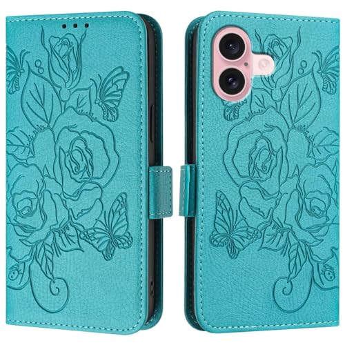 Telefonstil Kompatibel mit iPhone 16 Hülle, Brieftaschenhülle, schmale PU-Leder-Telefon-Flip-Folio-Hülle, stoßfeste Schutzhülle mit Kartenhaltern + Handschlaufe, kompatibel mit iPhone 16 Telefon-Bilds Telefonstil Kompatibel mit iPhone 16 Hülle, Brieftaschenhülle, schmale PU-Leder-Telefon-Flip-Folio-Hülle, stoßfeste Schutzhülle mit Kartenhaltern + Handschlaufe, kompatibel mit iPhone 16 Telefon-Bilds von XNCVBD
