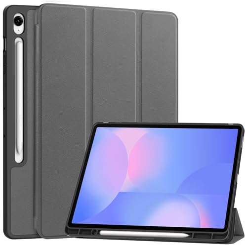 Kompatibel mit Samsung Galaxy Tab S10 FE+ / S10 FE Plus 13,3 Zoll X620 / X626B Hülle Tablet Slim Schutzhülle, Auto Wake Sleep, weiche TPU-Schutzhülle Smart (grau) von XNYTYKDT