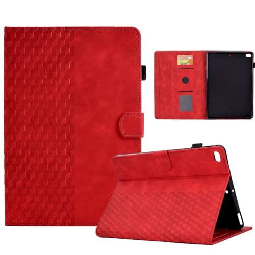 Premium-Lederhülle, kompatibel mit iPad Mini 5 Mini 4 Mini 3, 7,9 Zoll Tablet, intelligenter magnetischer Klappständer, Schutzhülle mit automatischer Schlaf- und Weckfunktion, Rot von XNYTYKDT