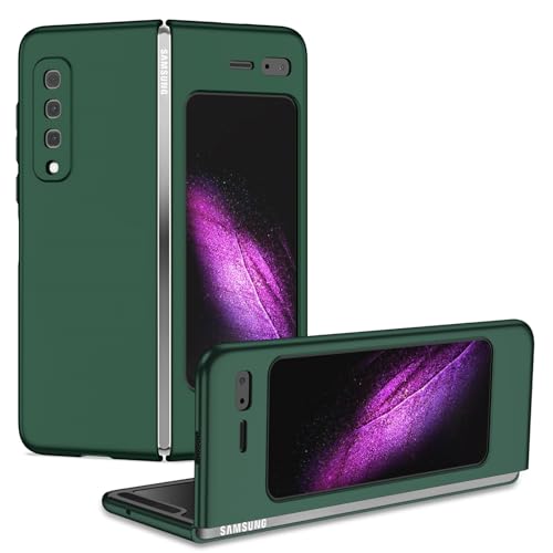 Schlanke Schutzhülle, kompatibel mit Samsung Galaxy Z Fold 1, robuste, stoßfeste Handy-Schutzhülle, ZY, Dunkelgrün von XNYTYKDT