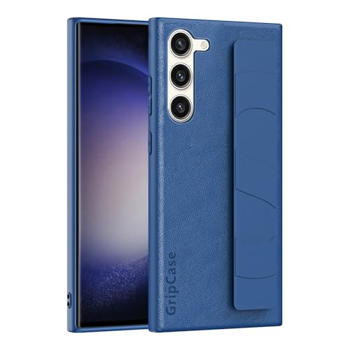 Schlanke Schutzhülle für Samsung Galaxy S22 Plus, mit verstellbarer Handschlaufe und leichtem Design, luxuriöse, stoßfeste Schutzhülle, weiches Armband, ZY (Blau2) von XNYTYKDT