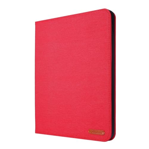 Schlanke Tablet-Hülle, kompatibel mit iPad Air 5. / 4. Generation 10,9 Zoll (27,7 cm), mit Stifthalter, dreifach faltbarer Ständer, robuste Schutzhülle mit automatischer Wake-/Sleep-Funktion, Rot von XNYTYKDT