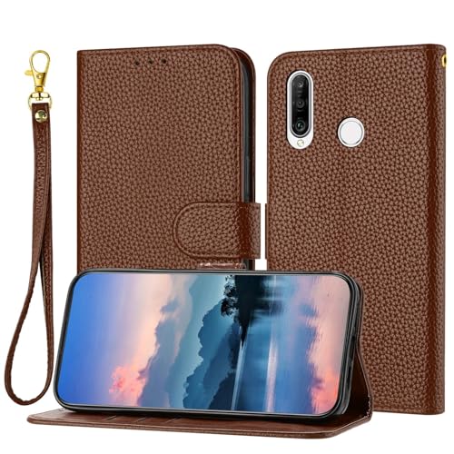 Schutzhülle für Huawei P30 Lite/Nova 4e/Honor 20S/Honor 20 Lite, kompatibel mit Damen und Herren, Klapp-Lederhülle mit Kartenhalter, stoßfestes TPU, Braun Schutzhülle für Huawei P30 Lite/Nova 4e/Honor 20S/Honor 20 Lite, kompatibel mit Damen und Herren, Klapp-Lederhülle mit Kartenhalter, stoßfestes TPU, Braun von XNYTYKDT