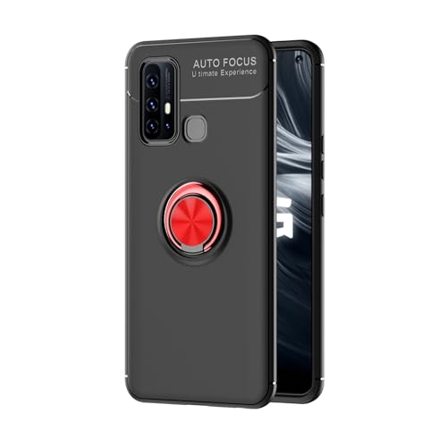 Schutzhülle kompatibel mit Vivo Y30, kompatibel mit Vivo Y50, weiches TPU, stoßfest, um 360 Grad drehbar, Metall-Magnetring, Ständer, Wärmeableitung, Anti-Fall Zy, Schwarz + Rot Schutzhülle kompatibel mit Vivo Y30, kompatibel mit Vivo Y50, weiches TPU, stoßfest, um 360 Grad drehbar, Metall-Magnetring, Ständer, Wärmeableitung, Anti-Fall Zy, Schwarz + Rot von XNYTYKDT