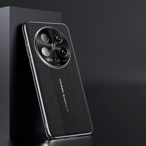 XNYTYKDT Hochwertige Lederhülle, kompatibel mit Xiaomi 14 Ultra, elegante Schutzhülle aus PU-Leder mit Kameraschutz, stoßfest, rutschfest, stilvolle Textur, robuste, schlanke Handy-Schutzhülle, ZY von XNYTYKDT