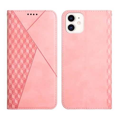 XNYTYKDT Kompatibel mit iPhone 12 Wallet Handyhülle Leder Hülle Magnet Saugnapf Handyhülle Kartenfach Halterung Flip Phone Case ZY (Roségold) von XNYTYKDT