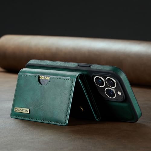 XNYTYKDT Magnetische Brieftaschen-Schutzhülle, Handy-Kartenhalter, kompatibel mit iPhone 12 Pro, magnetische, abnehmbare Brieftasche, RFID-blockierend, Lederhülle, dreifach faltbar, mit Ständer von XNYTYKDT