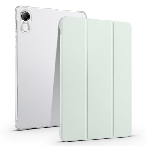 XNYTYKDT Schutzhülle für Honor Pad X9, 29,2 cm (11,5 Zoll), schlank, leicht, stoßfest, mit transparenter Rückseite mit Stifthalter, automatische Wake/Sleep-Funktion (Hellgrün) von XNYTYKDT