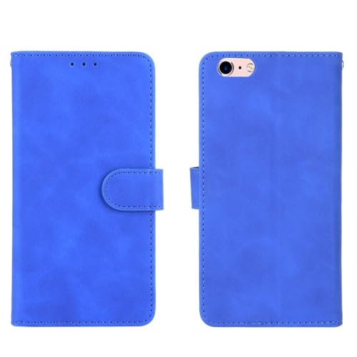 XNYTYKDT Schutzhülle für iPhone 6 Plus/6S Plus, PU-Leder, Brieftaschen-Schutzhülle mit Kreditkartenhalter, Handschlaufe, stoßfeste Schutzhülle, kompatibel mit iPhone 6 Plus/6S Plus, ZY (Blau) von XNYTYKDT