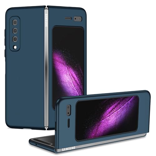 ZY Schlanke Schutzhülle, kompatibel mit Samsung Galaxy Z Fold 1, robuste, stoßfeste Handy-Schutzhülle, Dunkelblau von XNYTYKDT