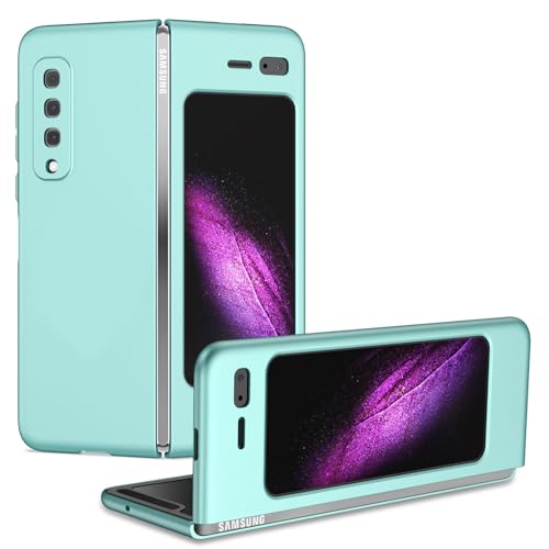 ZY Schlanke Schutzhülle, kompatibel mit Samsung Galaxy Z Fold 1, robuste, stoßfeste Handy-Schutzhülle, Himmelblau von XNYTYKDT