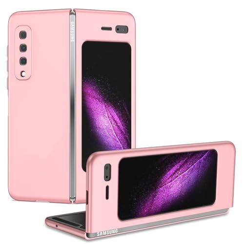 ZY Schlanke Schutzhülle, kompatibel mit Samsung Galaxy Z Fold 1, robuste, stoßfeste Handy-Schutzhülle, Rosa von XNYTYKDT