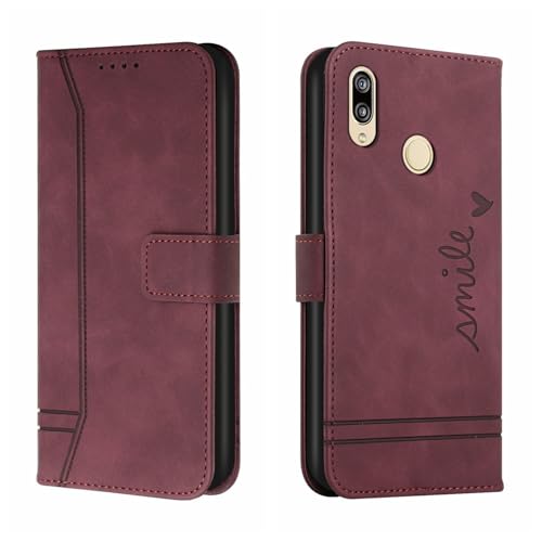 ZY Schutzhülle für Huawei P20 Lite/Nova 3e, stoßfeste TPU-Schutzhülle, PU-Leder, Magnetverschluss, Lederhülle, Kartenfächer, Rot ZY Schutzhülle für Huawei P20 Lite/Nova 3e, stoßfeste TPU-Schutzhülle, PU-Leder, Magnetverschluss, Lederhülle, Kartenfächer, Rot von XNYTYKDT
