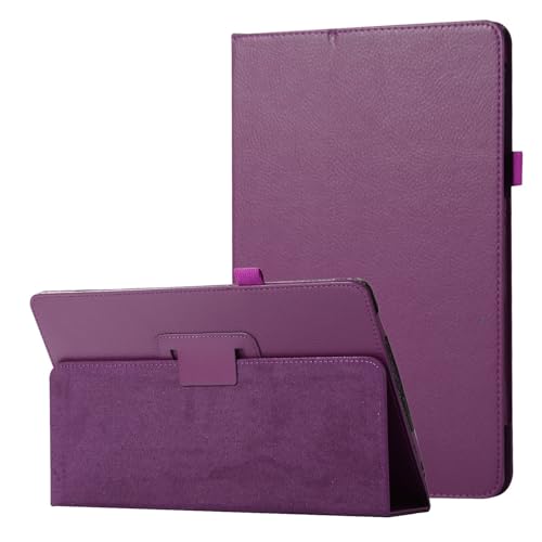 ZY Tablet-Schutzhülle aus strukturiertem Leder, kompatibel mit Huawei Mediapad M2 8.0, schlank, klappbar, Ständer, Folio-Schutz, stoßfest, mit Halterung, Violett von XNYTYKDT
