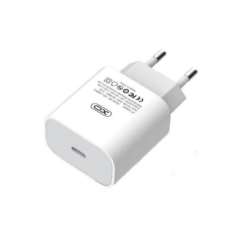 XO 18W Wandladegerät USB-C Netzteil Schnell Power Delivery weiß Smartphone-Ladegerät von XO