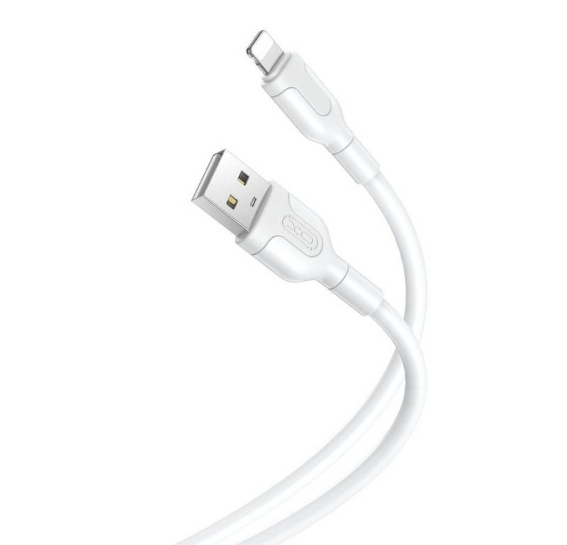 XO Kabel NB212 USB - iPhone-Anschluss 1,0 m 2,1A weiß Smartphone-Kabel von XO