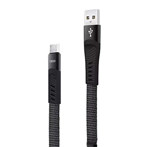 XO NB127 Schnellladekabel, USB-Feder, Micro-USB, 2,1 A, 1 m, Schwarz von XO