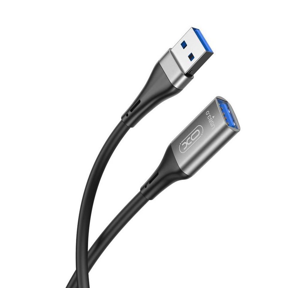 XO NB220 Verlängerungskabel USB 3.0 Kabeladapter USB Kabel Schwarz 2m USB-Adapter, 200 cm von XO