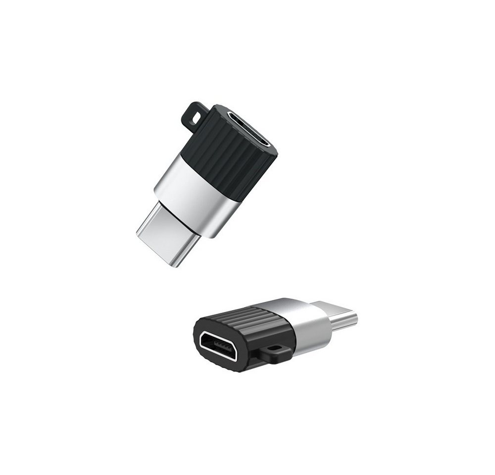 XO XO Adapter Typ-C Buchse auf Micro USB wandelt USB-C zu USB Typ-B Smartphone-Adapter von XO