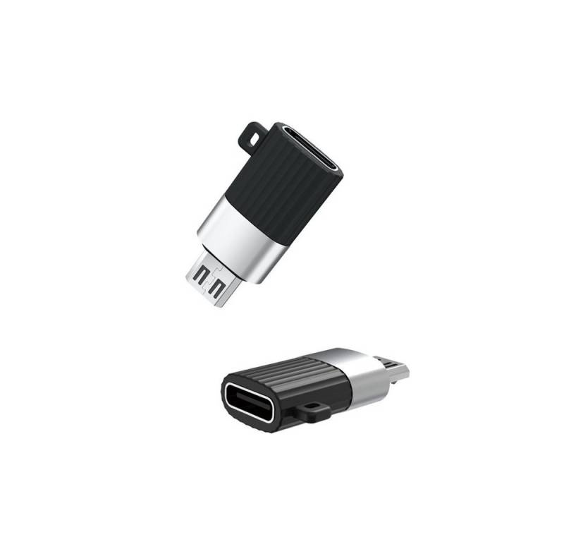 XO XO USB Adapter Micro USB Stecker auf USB-C Buchse Typ C Adapter Smartphone-Adapter von XO