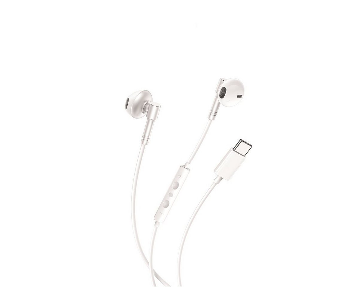 XO kabelgebundene Kopfhörer USB-C, Silikonkabel, Lautstärke einstellbar Kopfhörer von XO
